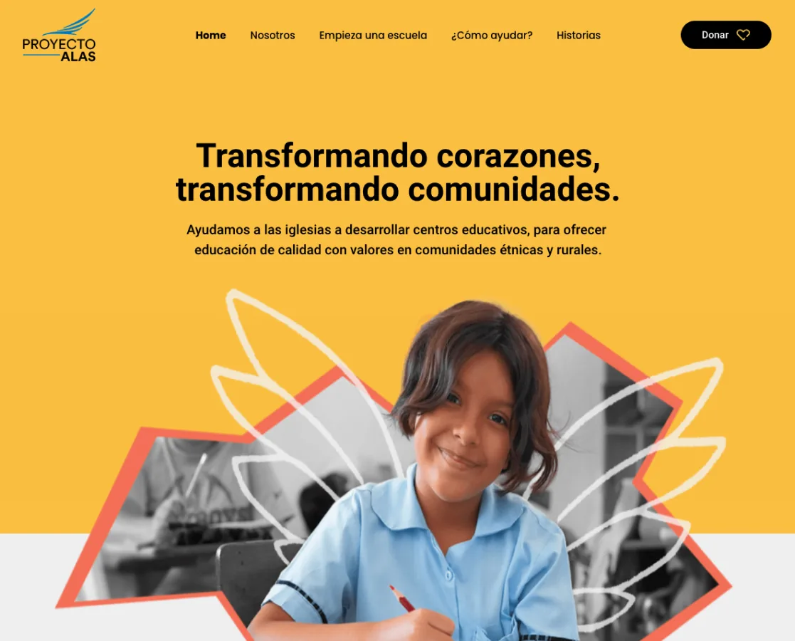 Proyecto Alas: Sitio institucional y portal de donaciones