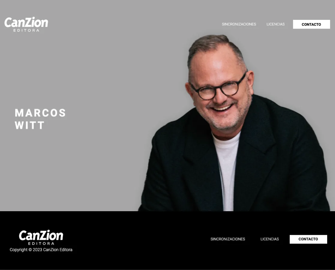 CanZion Editora: Catálogo de sincronizaciones y licencias